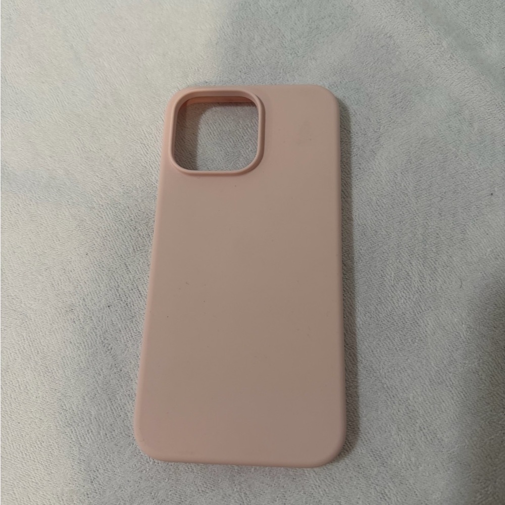 Pink Silicone iPhone 15 Pro Max Phone Case